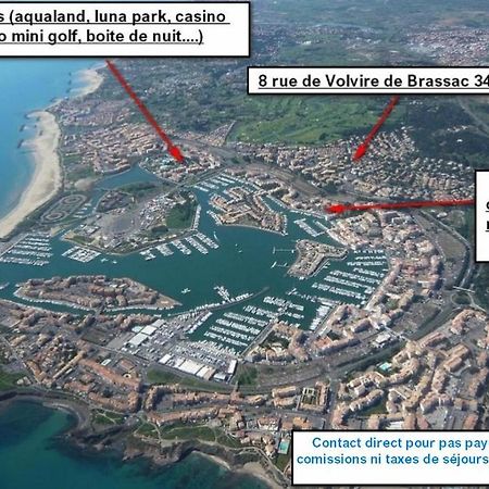 Cap D'Agde Studio Cabine 6 Pers. + Terrasse + Parking Prive + Clim Exteriör bild